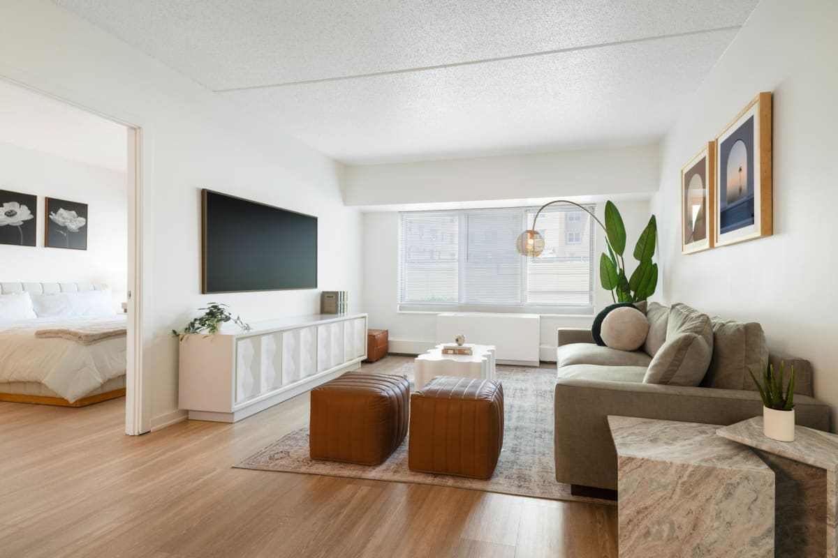 The Gramercy apartment living room - White Plains, NY
