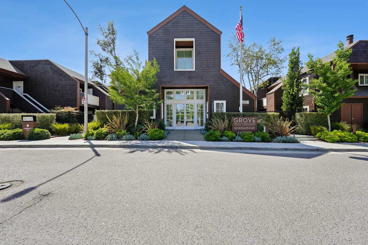 Grove Apartments exterior building view - Sunnyvale, CA