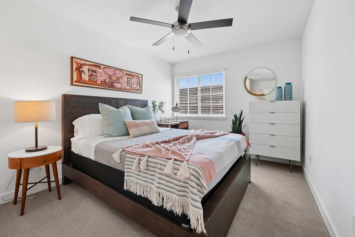 Grove Apartments apartment bedroom - Sunnyvale, CA
