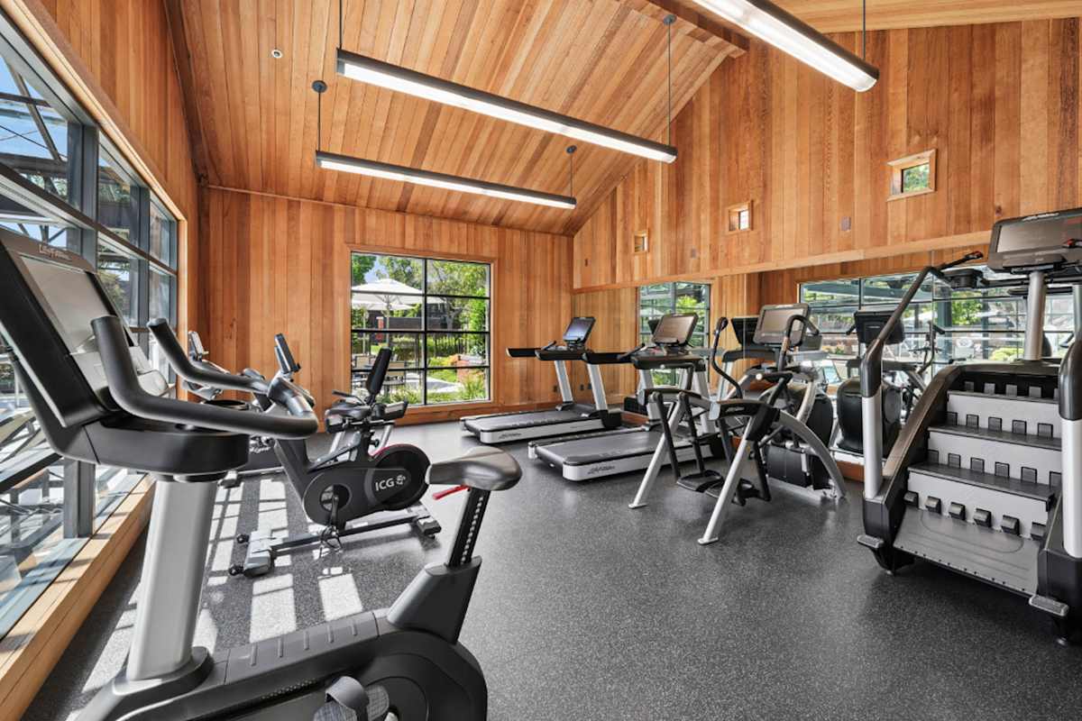 Indian Creek Apartments fitness center - Redwood City, CA