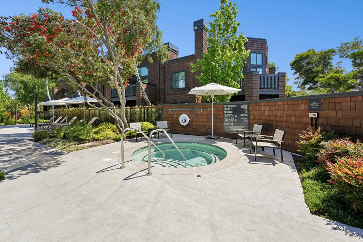 Indian Creek Apartments spa hot tub - Redwood City, CA