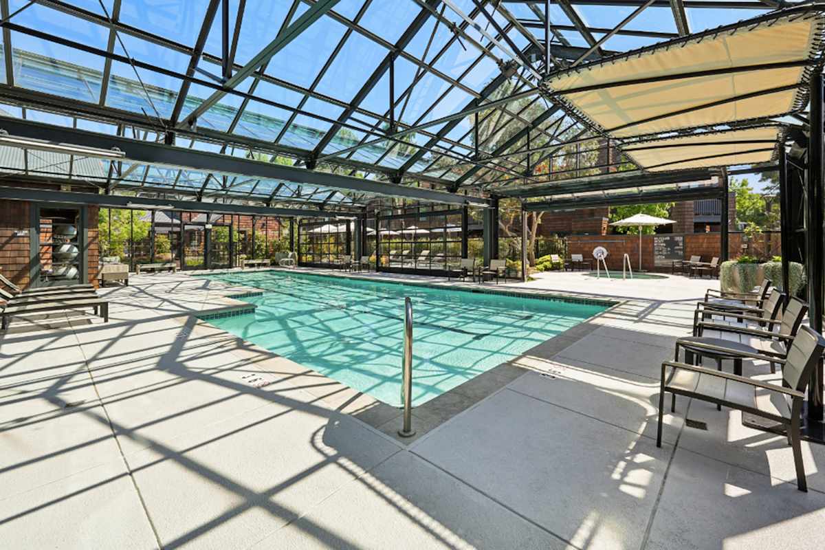 Indian Creek Apartments indoor swimming pool - Redwood City, CA