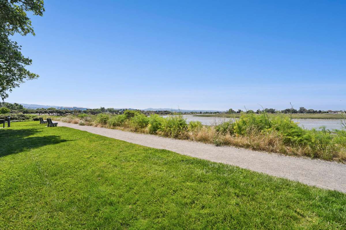 Indian Creek Apartments waterfront walking trail - Redwood City, CA