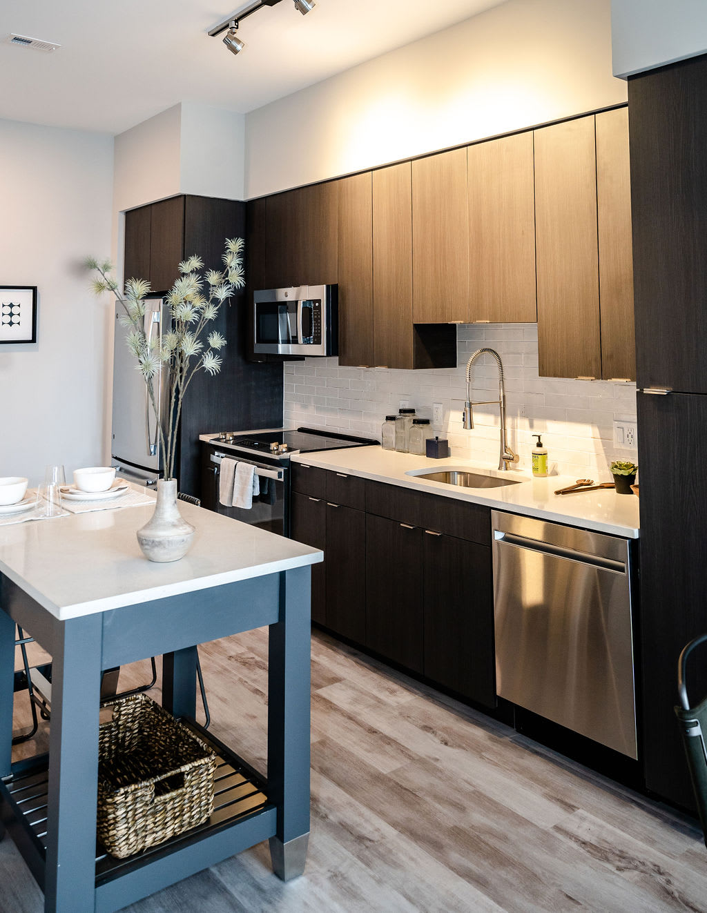 ONE501 Eckington apartment kitchen with quartz countertops - Washington, DC