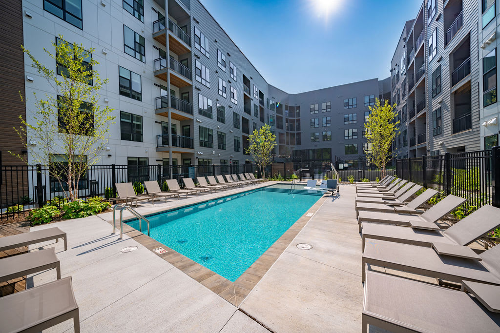 The Rae outdoor pool and sundeck - Bethesda, MD