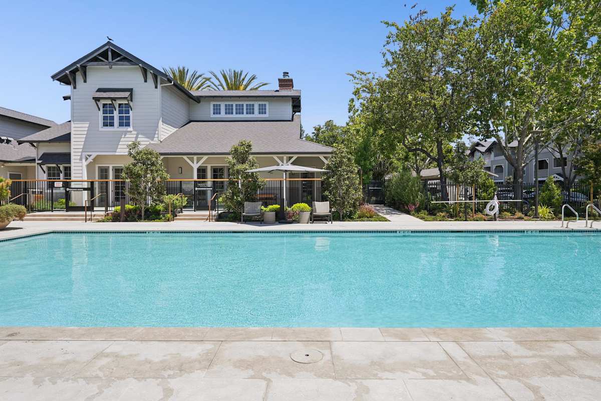 The Presidio Apartments outdoor swimming pool - Fremont, CA