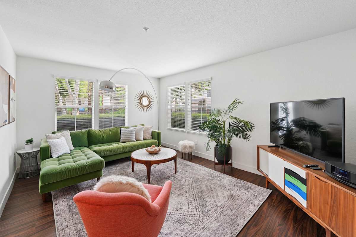 The Presidio Apartments living room interior - Fremont, CA