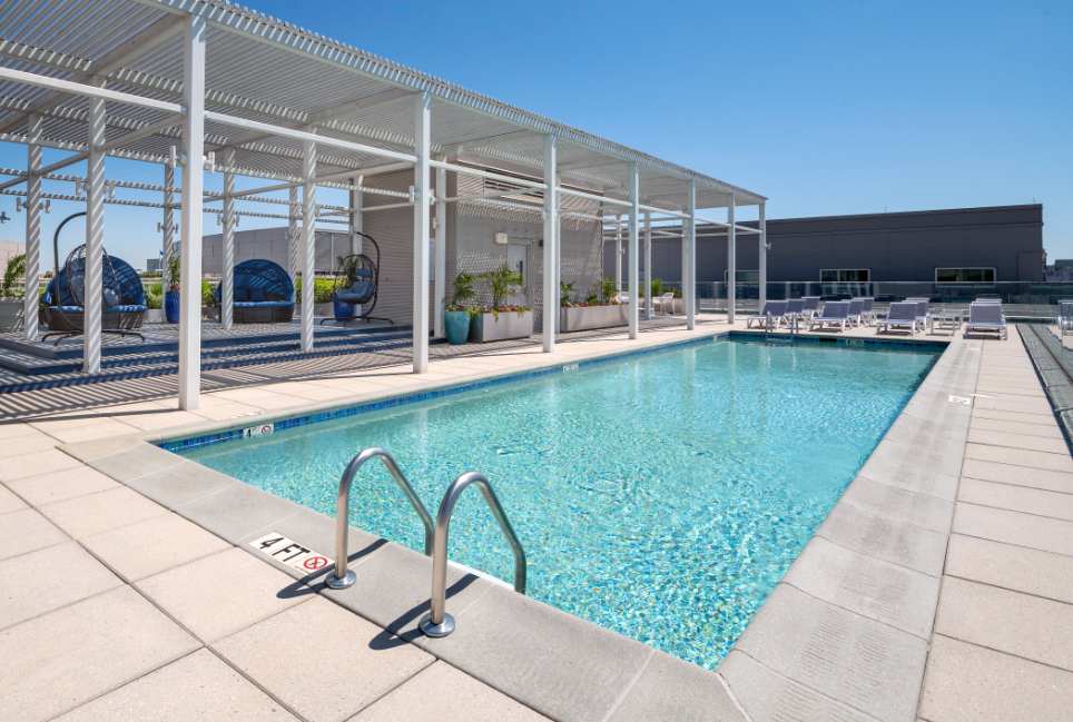Residences on the Avenue rooftop pool - Washington, DC
