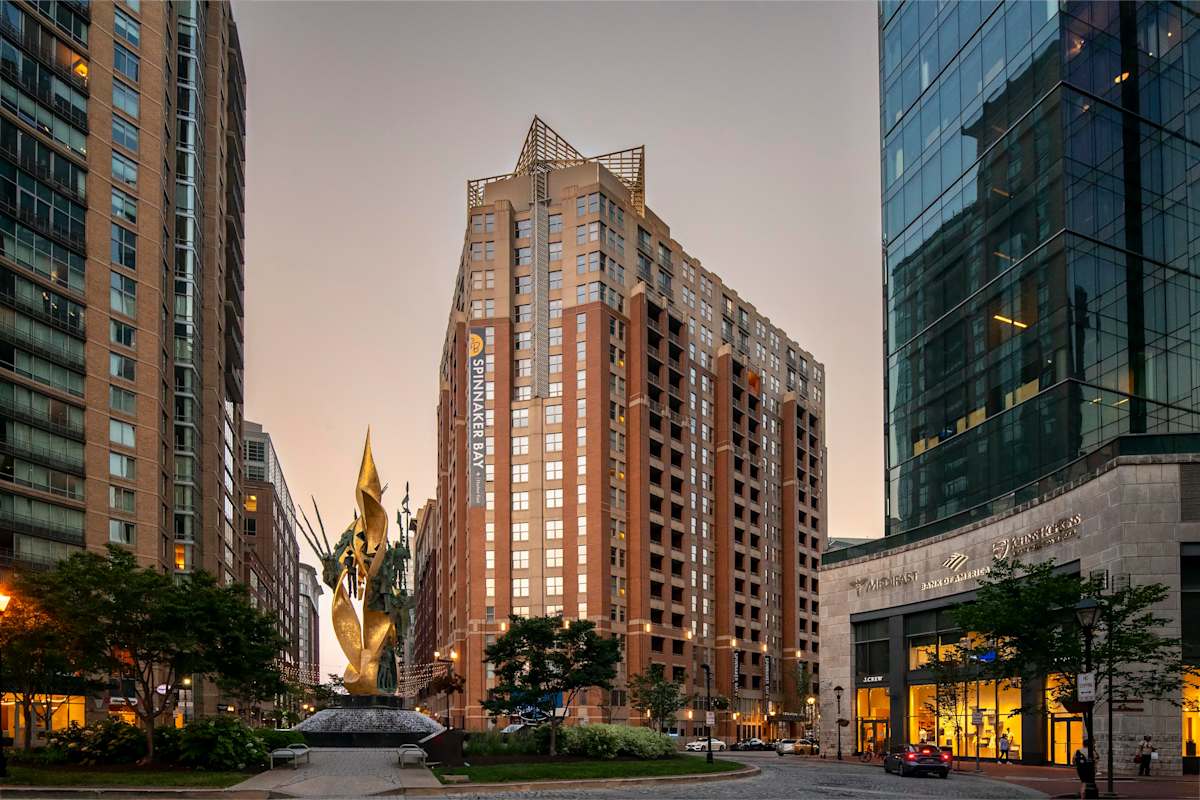 Spinnaker Bay at Harbor East exterior architecture view - Baltimore, MD