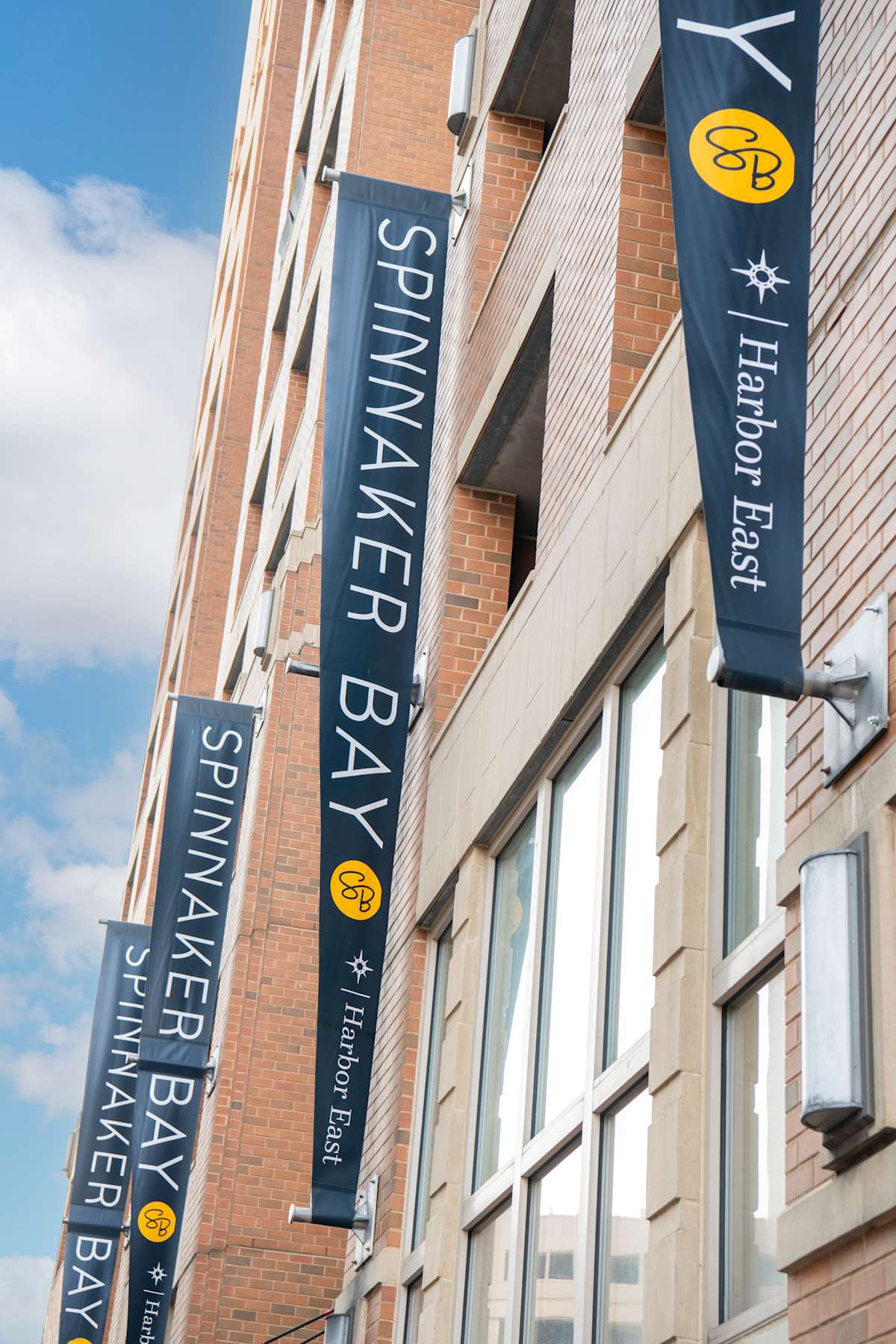 Spinnaker Bay at Harbor East exterior entrance sign - Baltimore, MD