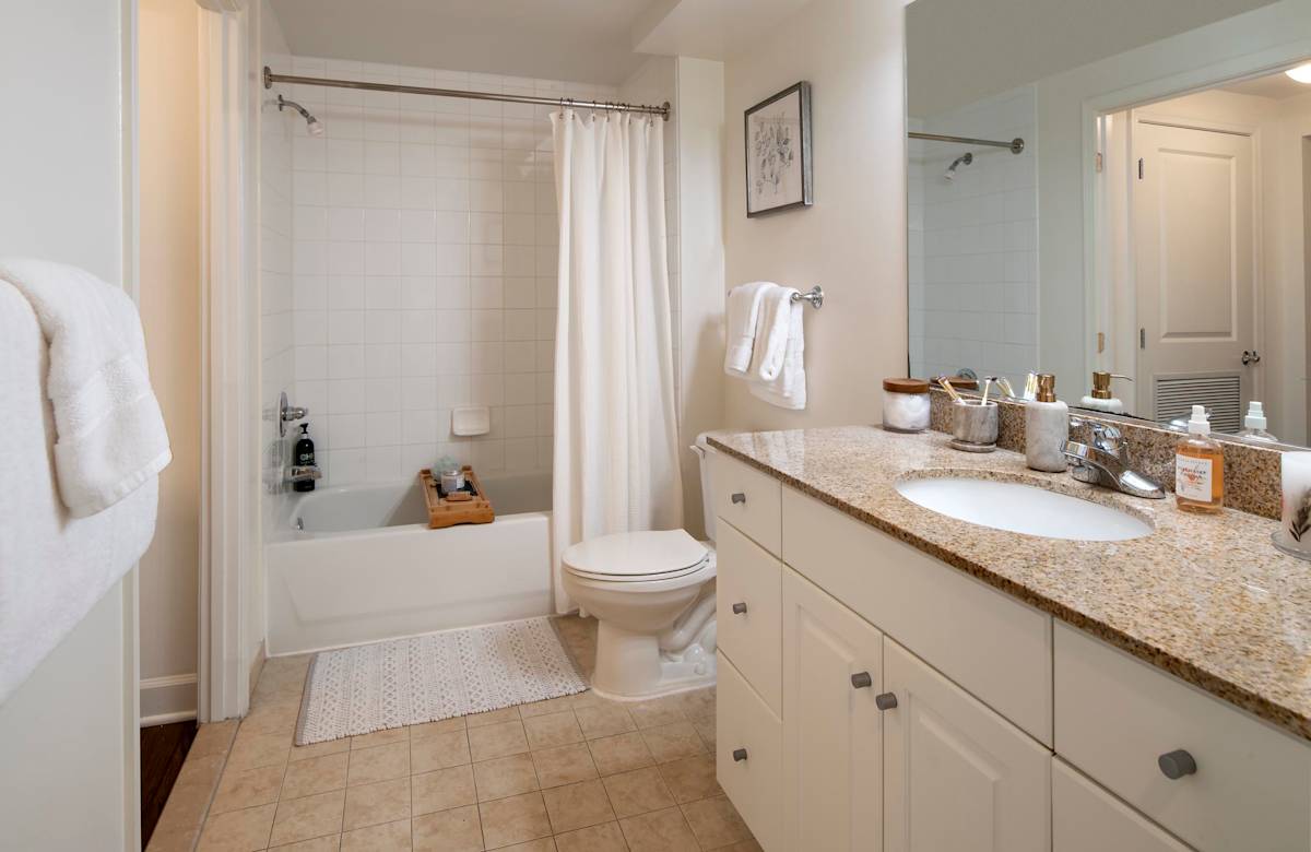 Spinnaker Bay at Harbor East apartment bathroom vanity - Baltimore, MD