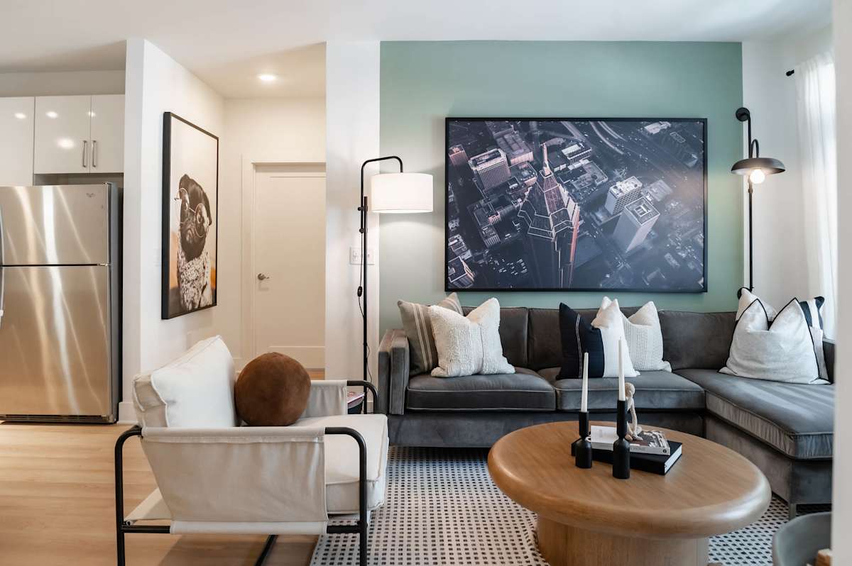 Steelworks apartment living room - Atlanta, GA