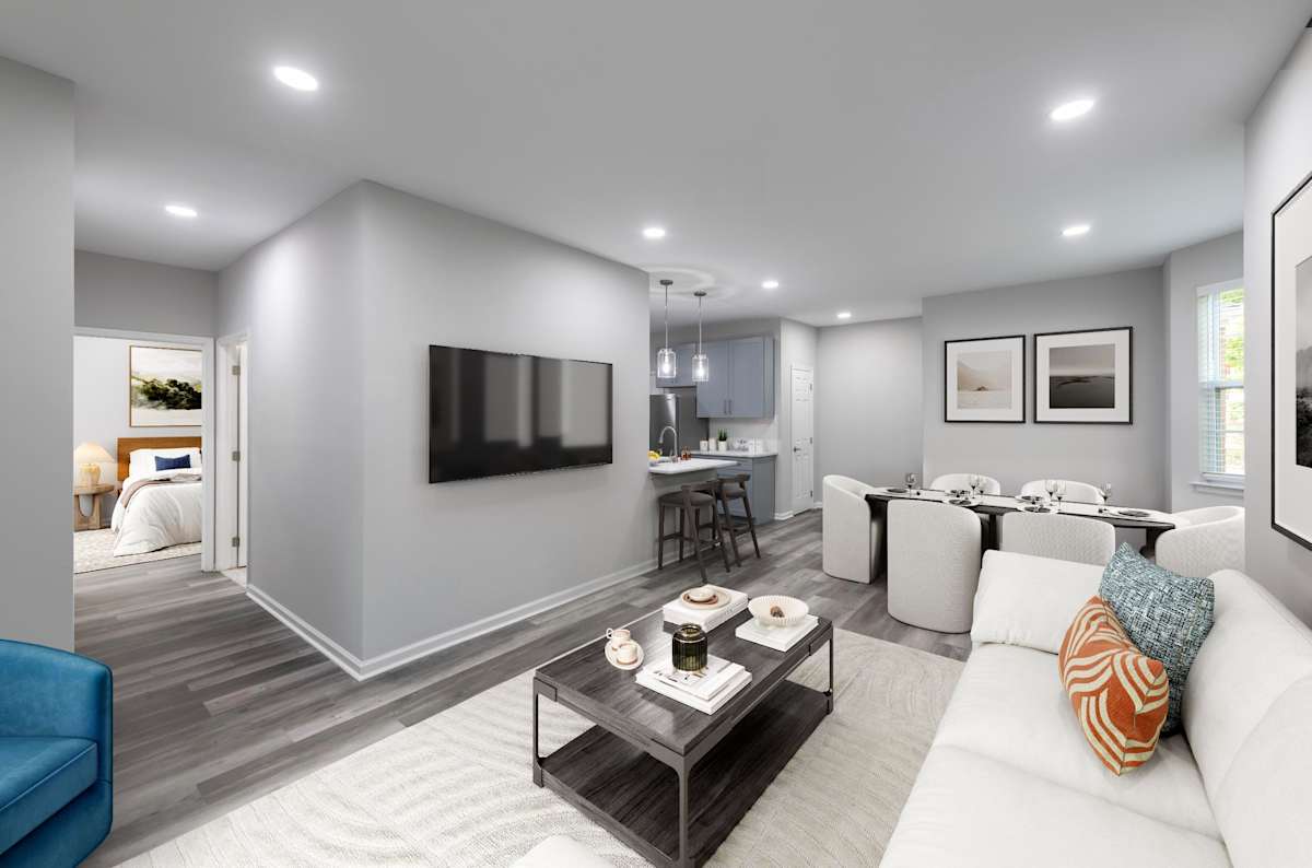 Sterling Parc at Hanover apartment living room - Cedar Knolls, NJ