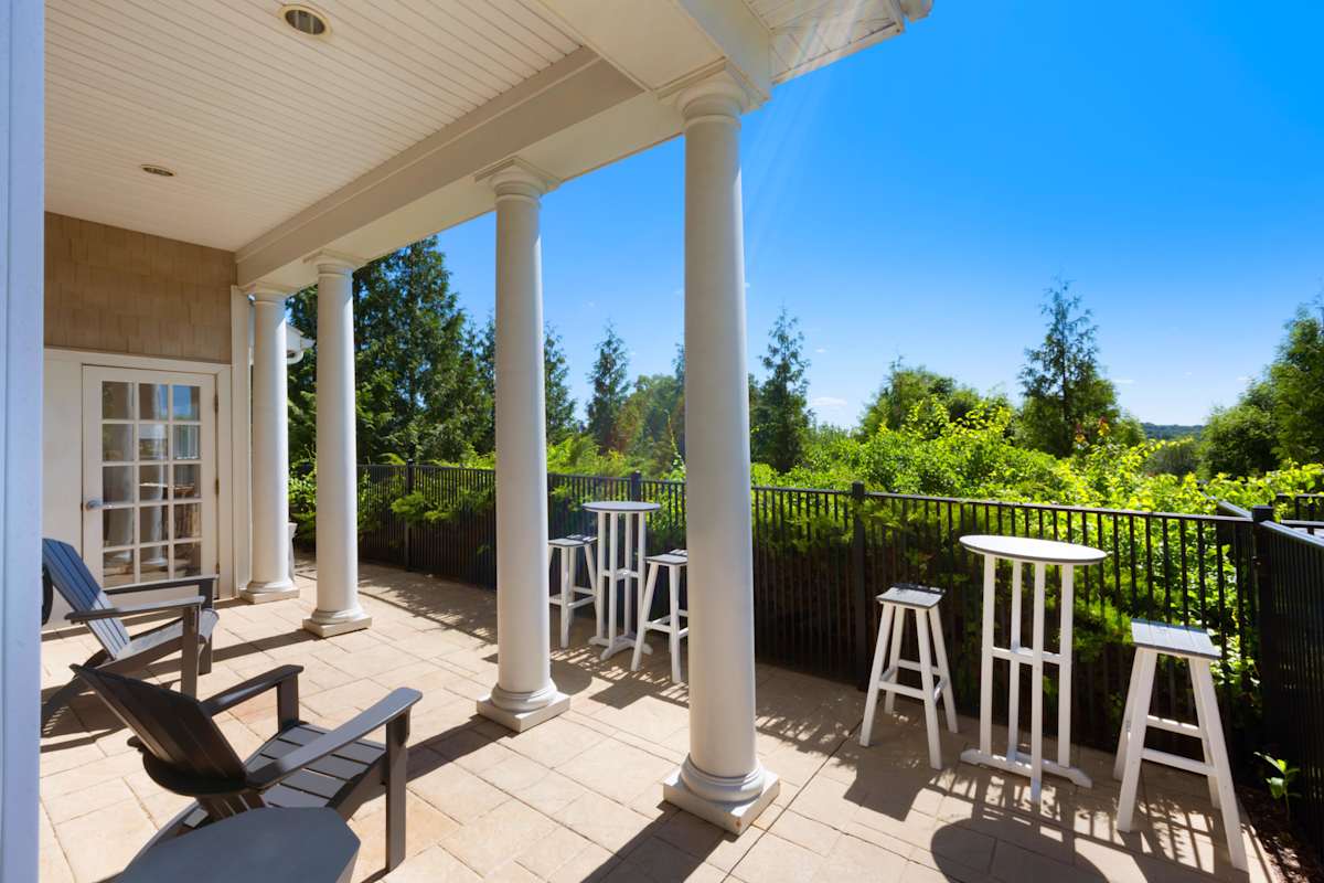 The Point at Still River outdoor patio area - Danbury, CT