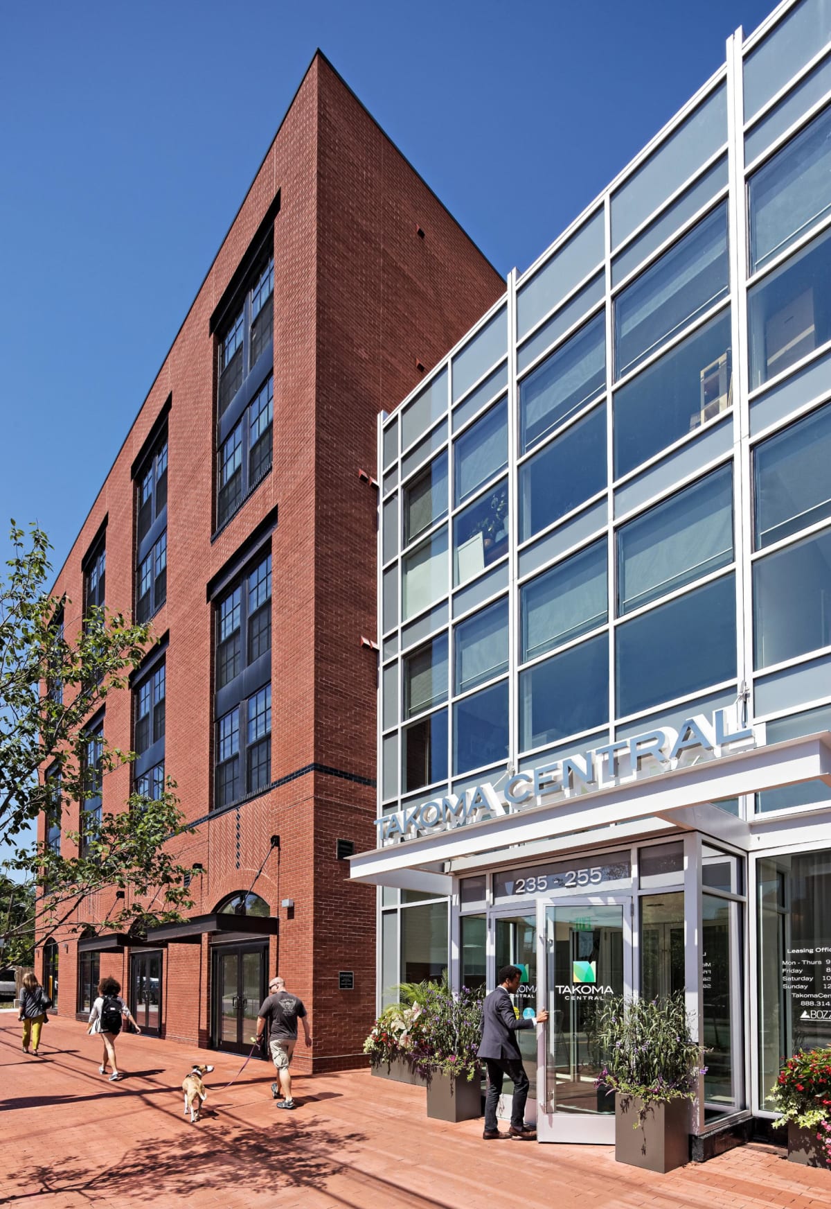 Takoma Central brick building exterior - Washington, DC
