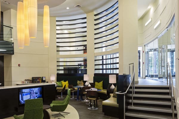 The Citron lobby seating and staircase - Silver Spring, MD