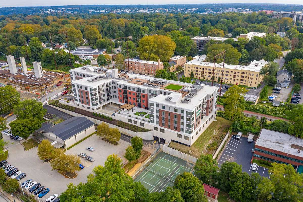 The Kelly exterior aerial view - Bala Cynwyd, PA