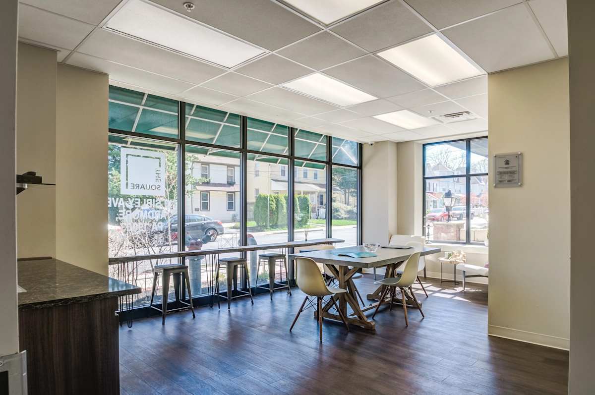 The Square co-working lounge amenity - Ardmore, PA