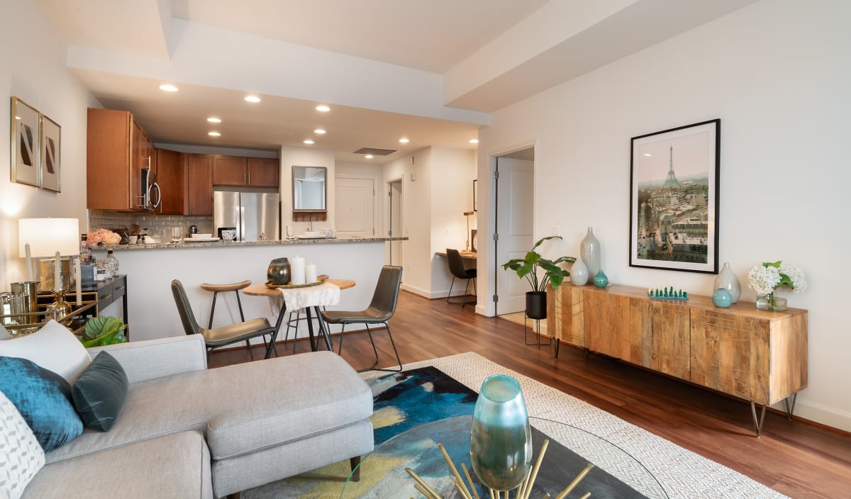 Vantage Mosaic apartment living room - Falls Church, VA
