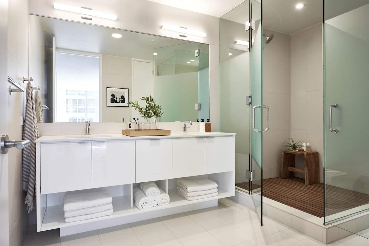 Apartments at Westlight bathroom with premium finishes - Washington, DC