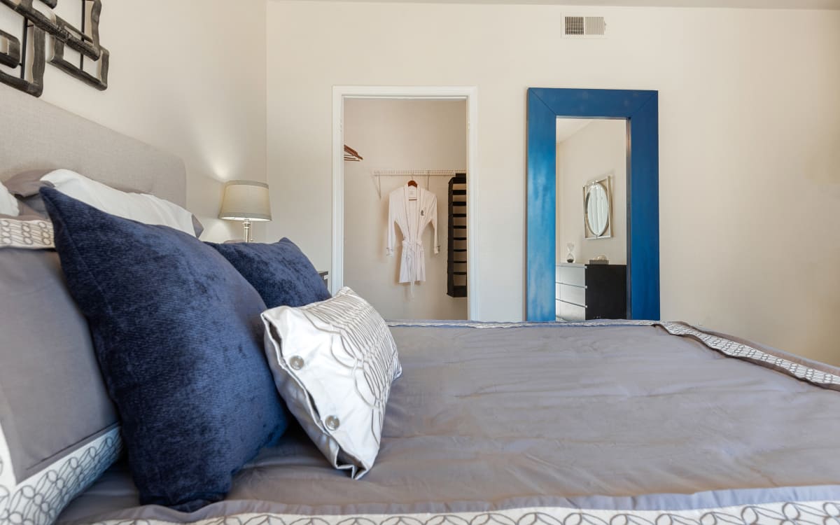 Furnished bedroom shown — representative home at Mountainside.