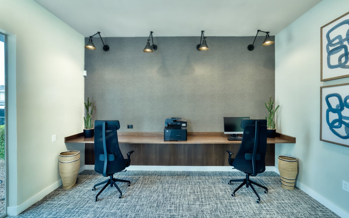 Shared workspaces at Mountainside.