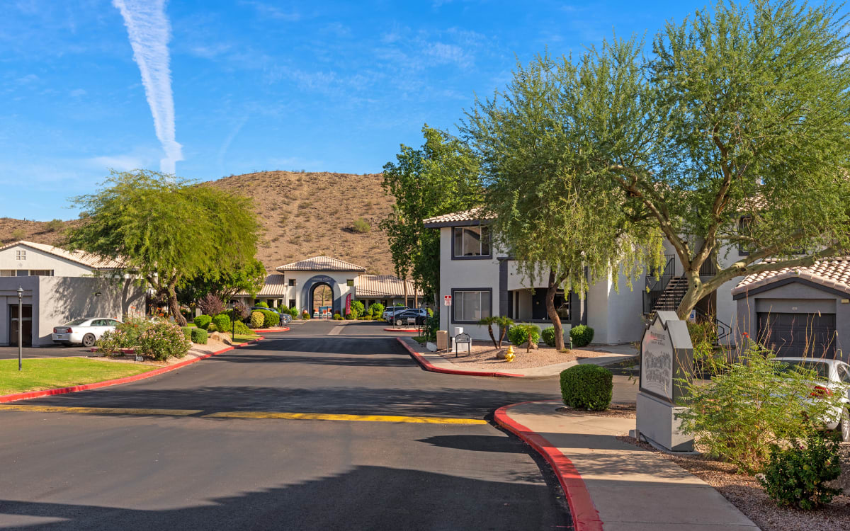Community entrance at Mountainside.