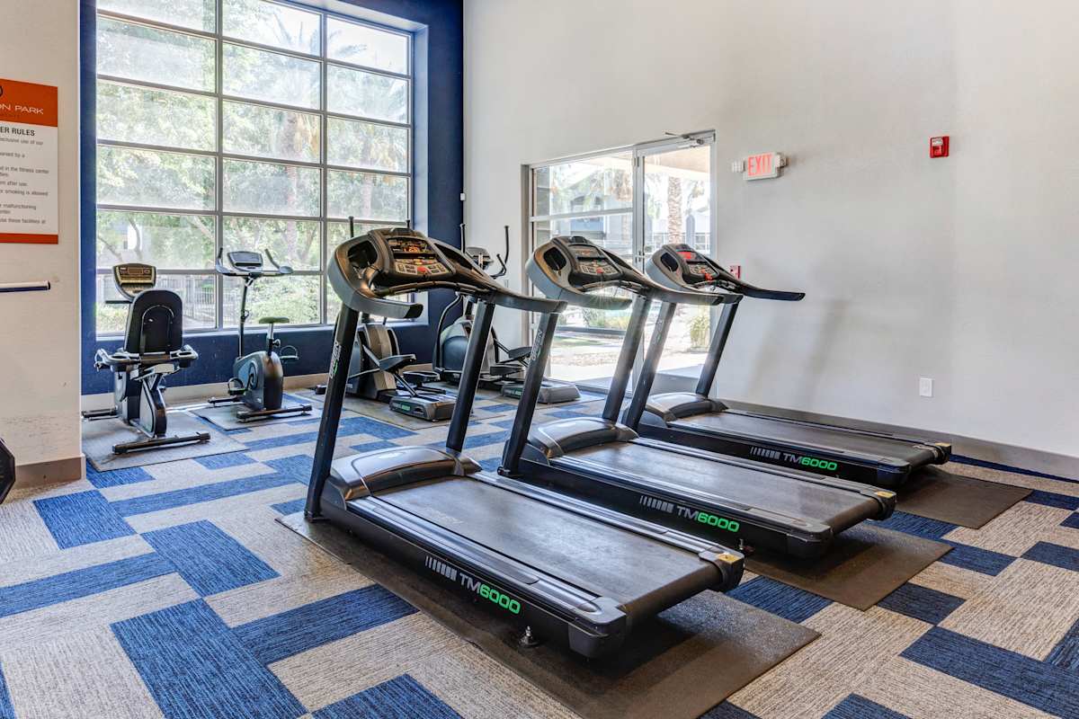 Fitness room at Sweetwater at Metro North.