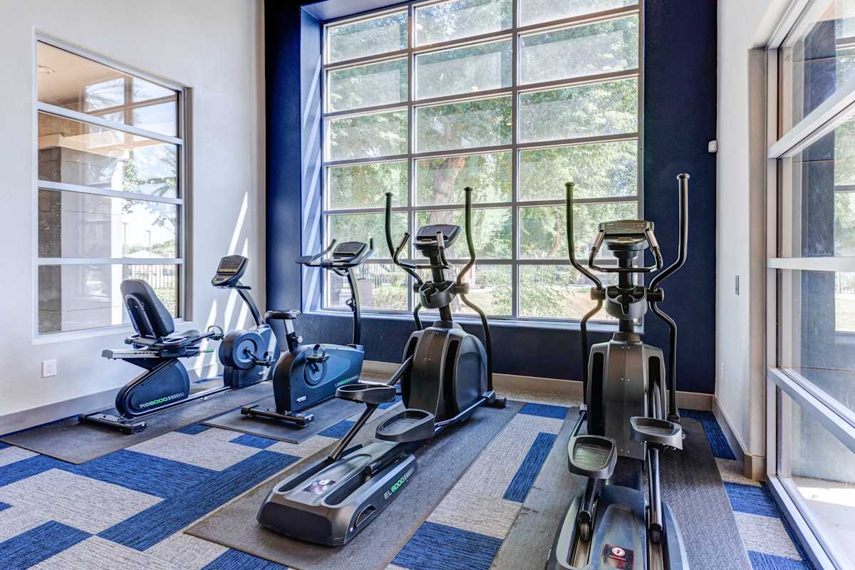 Fitness room at Sweetwater at Metro North.