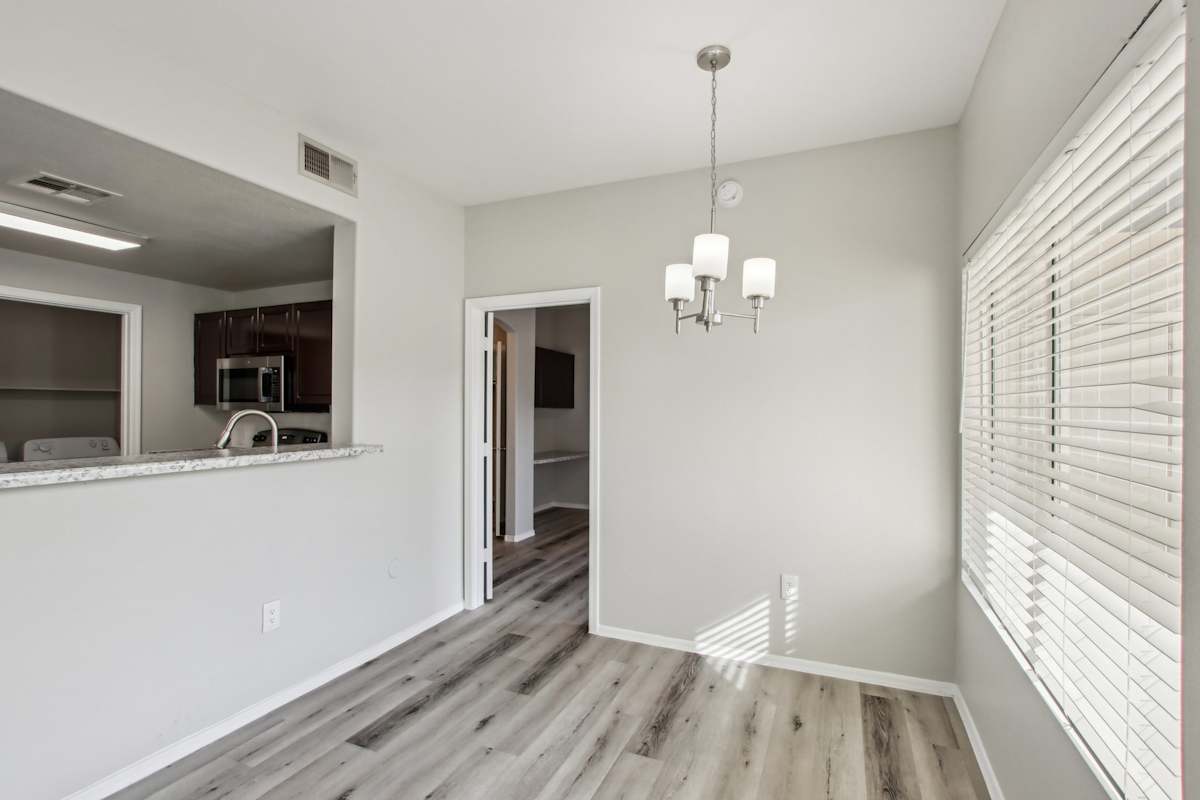 Unfurnished dining area — representative home at Sweetwater at Metro North.