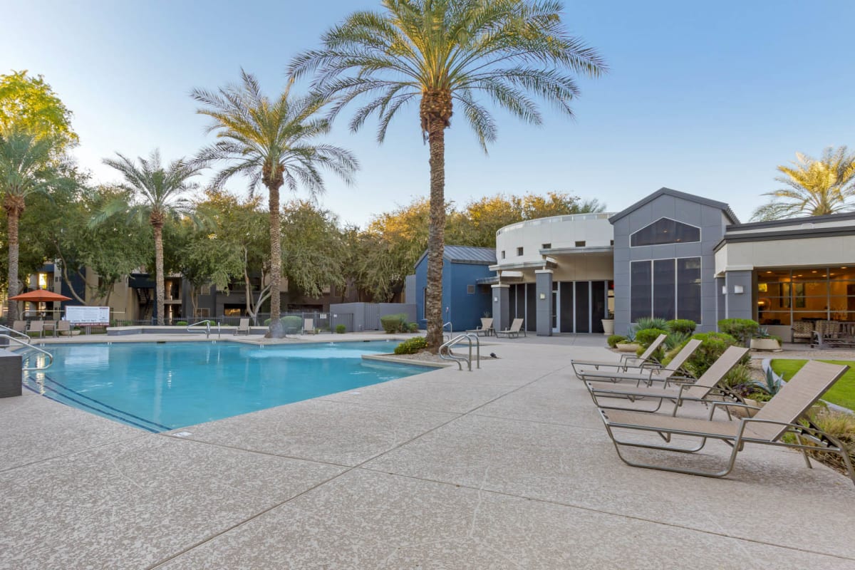 Pool and poolside area at Sweetwater at Metro North.