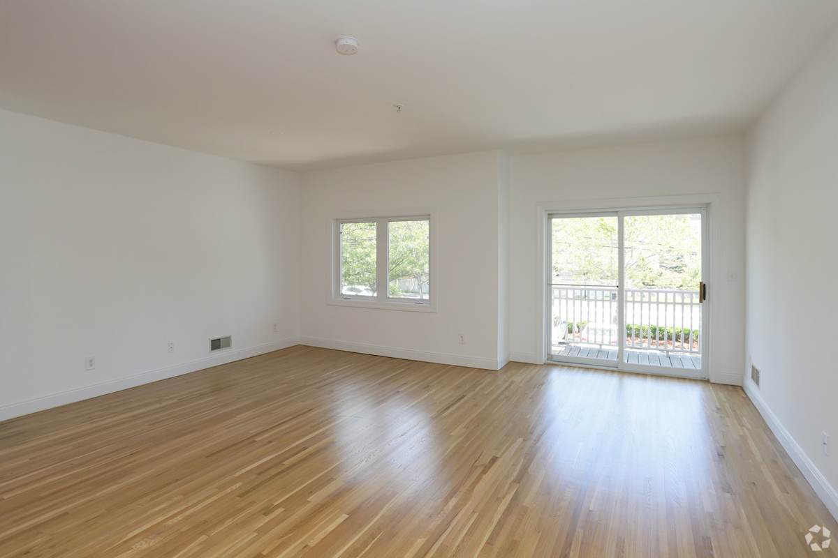 Mariners Landing two-bedroom living room - Edgewater, NJ
