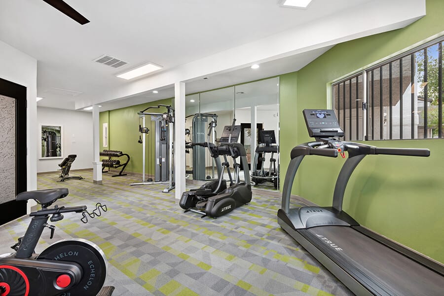 Fitness room at Crystal Creek.