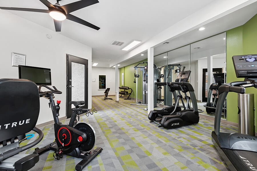 Fitness room at Crystal Creek.