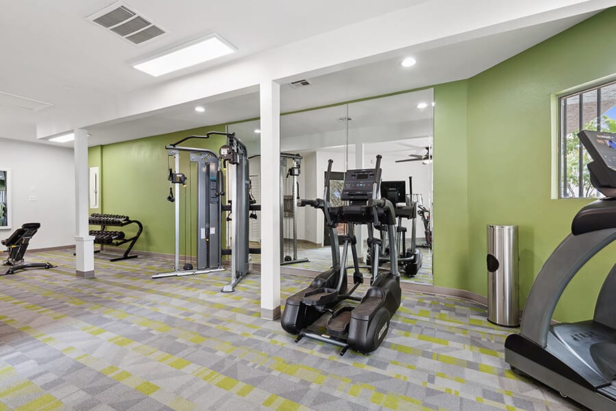 Fitness room at Crystal Creek.