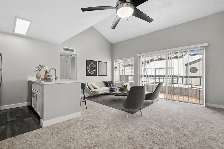 Furnished dining area shown — representative home at Crystal Creek.