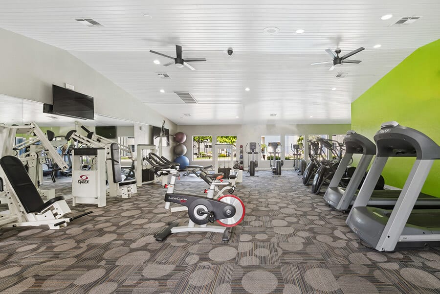 Fitness room at Saratoga Ridge.
