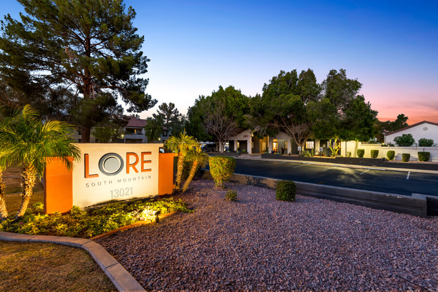 Community entrance at Lore South Mountain.