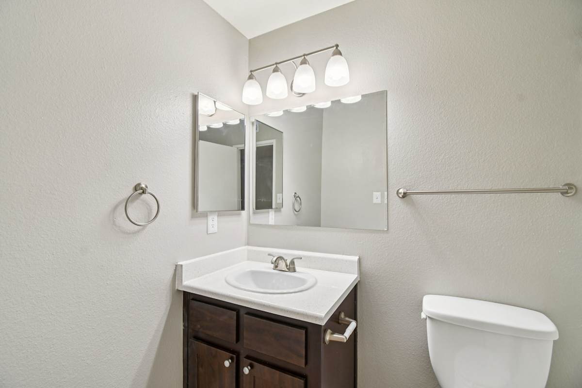 Apartment bathroom — representative home at Granite Bay.