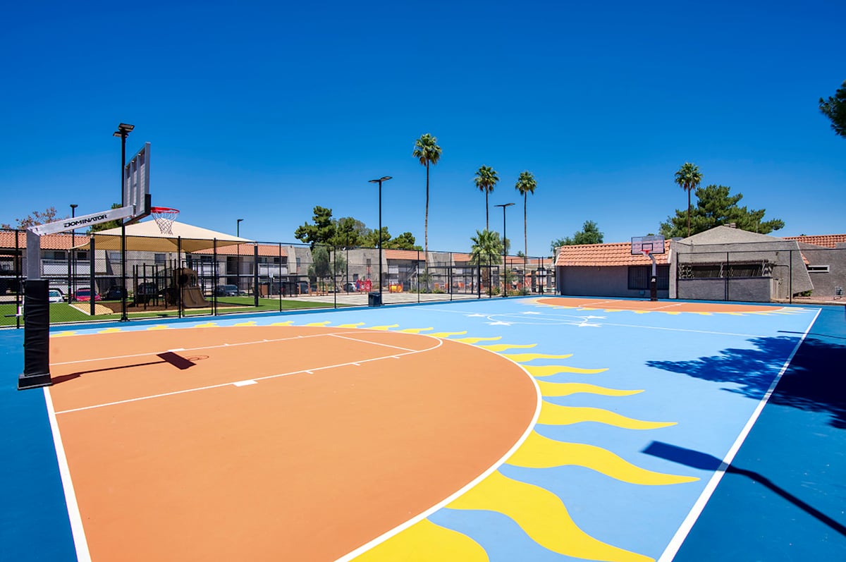 Basketball court at Granite Bay.