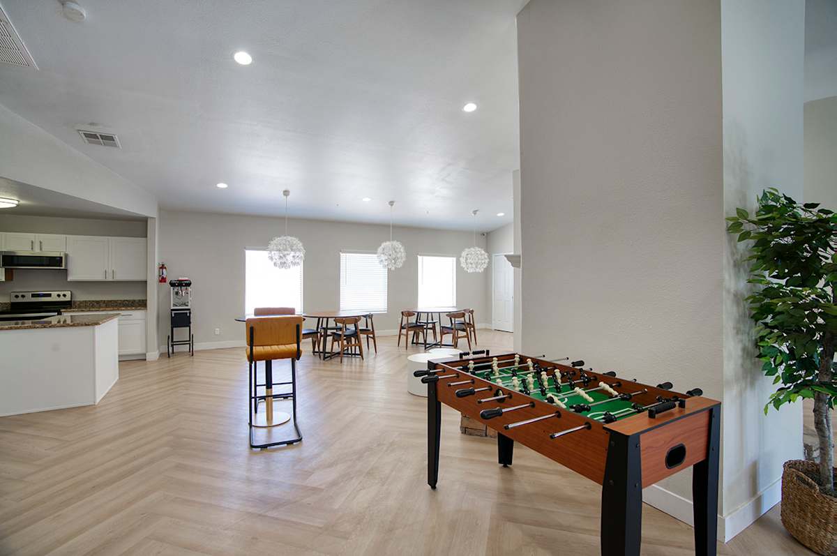 Shared game room at Granite Bay.