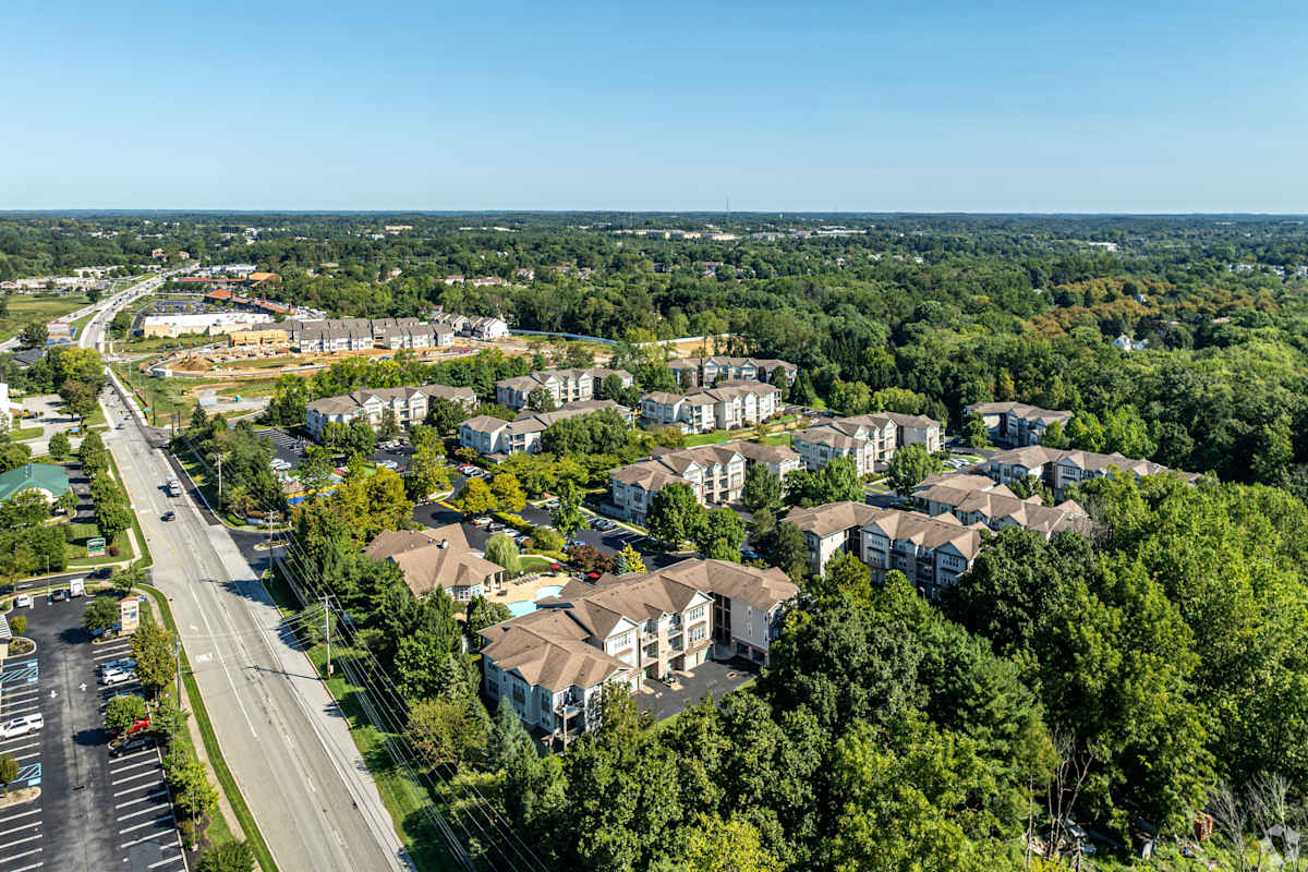 The Lantern at Glen Mills aerial neighborhood view - Glen Mills, PA