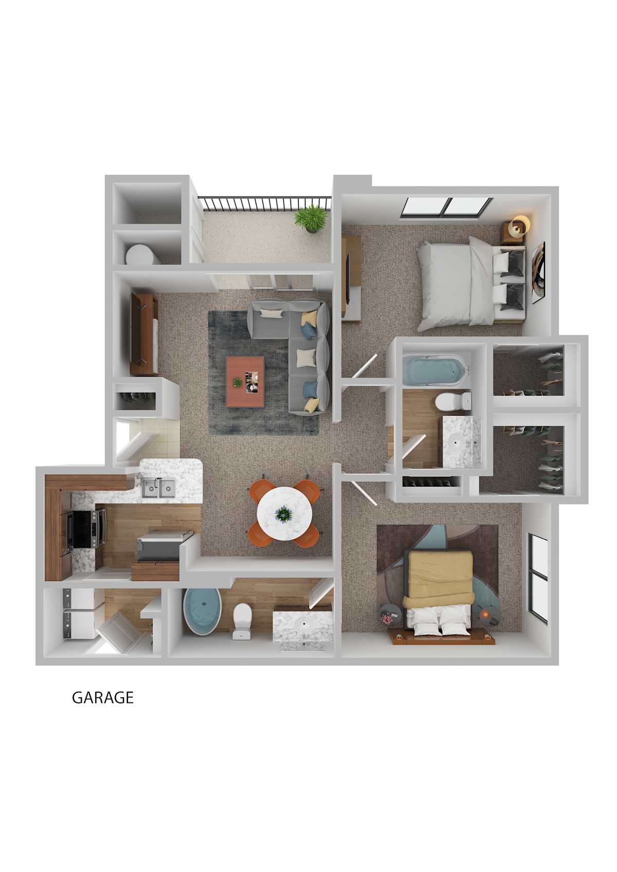 Nolina Flats CORONADO floor plan image - Austin, TX