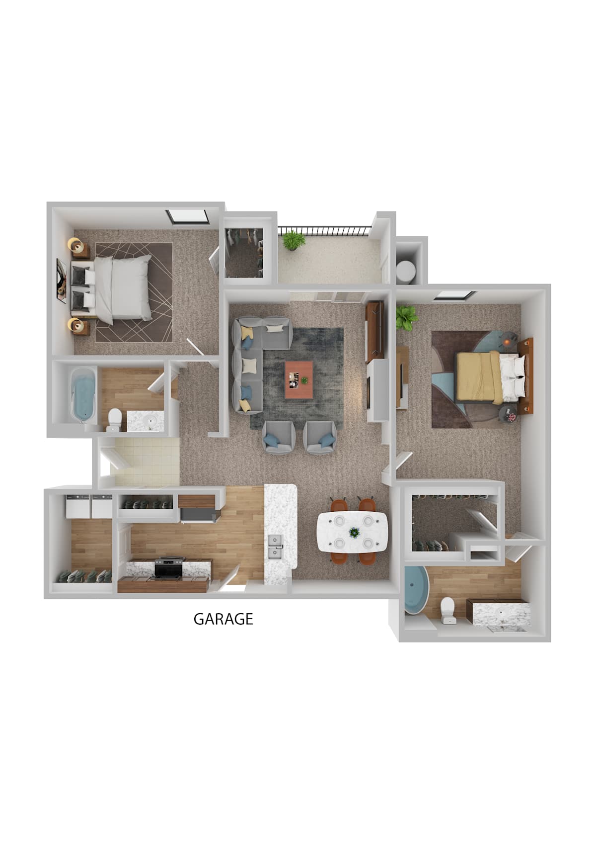 Nolina Flats LIVINGSTONE floor plan image - Austin, TX