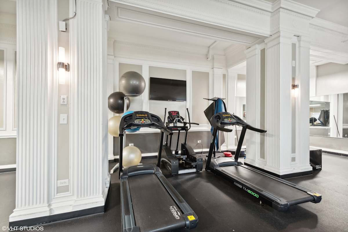 CWE Apartments fitness center with treadmills - St. Louis, MO