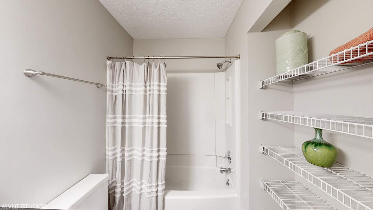 Karric Place of Dublin bathroom with shower and storage - Dublin, OH