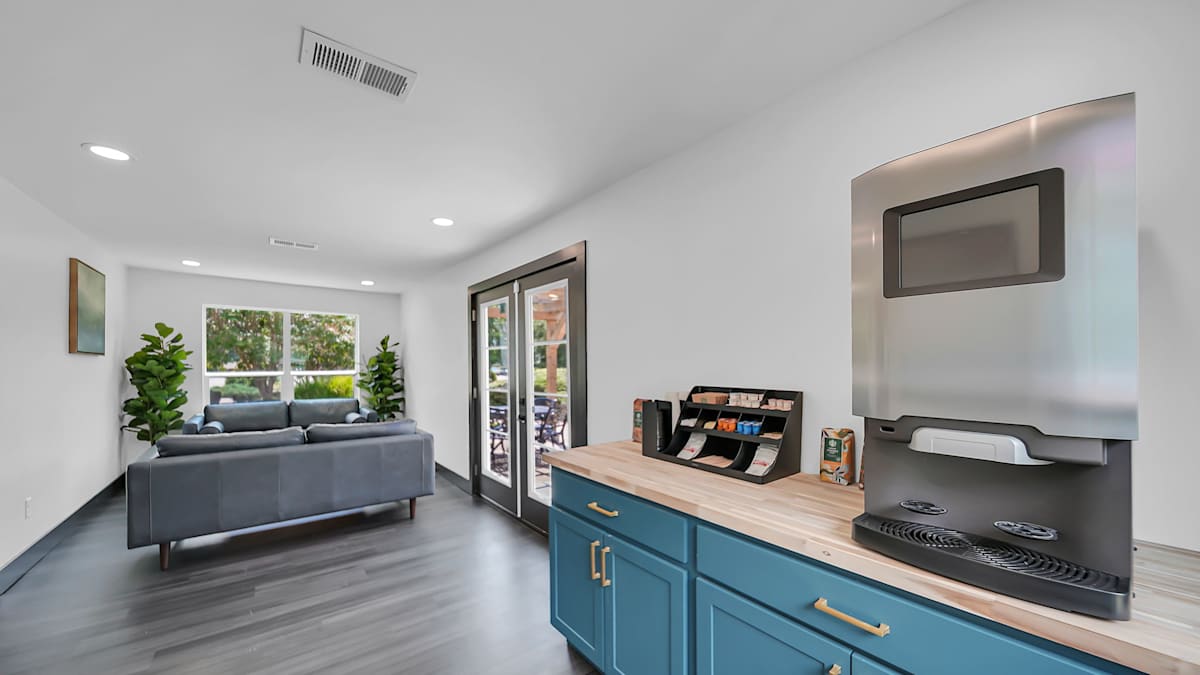 The Stella Apartments coffee bar in clubhouse - Memphis, TN