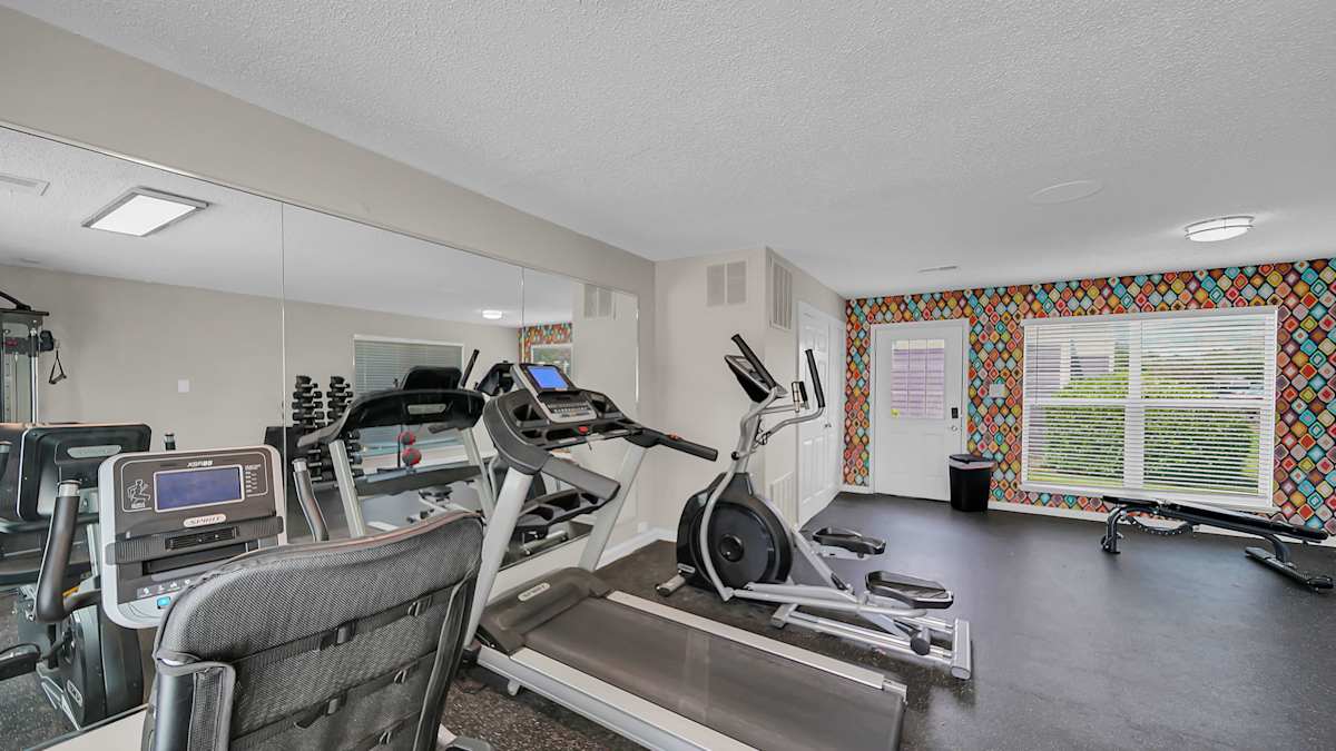 The Stella Apartments modern gym - Memphis, TN