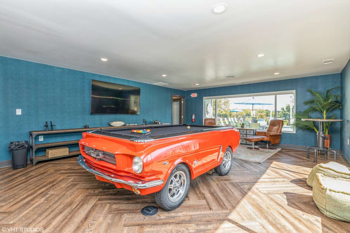 Runaway Bay Apartments game room with pool table - Columbus, OH