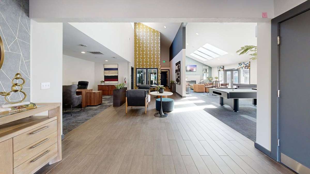 Ellyson Apartment Homes clubhouse lounge area - Tacoma, WA